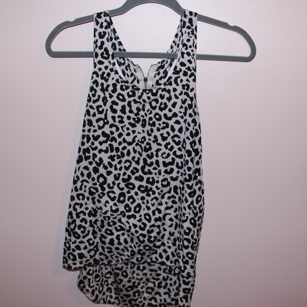 Cheetah print tank top